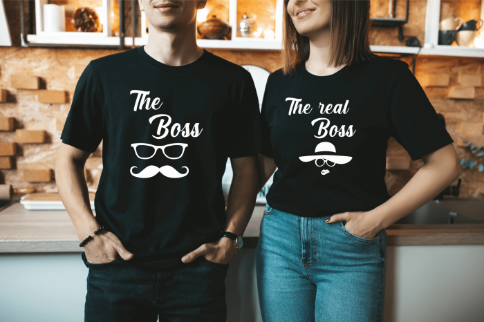 Set tricouri personalizate pentru cuplu - The boss și The real boss [1]