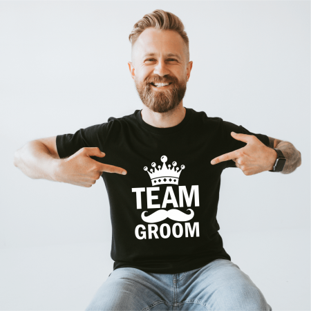 Tricouri personalizate burlăcie - Tricou petrecerea burlacilor - Groom team - King
