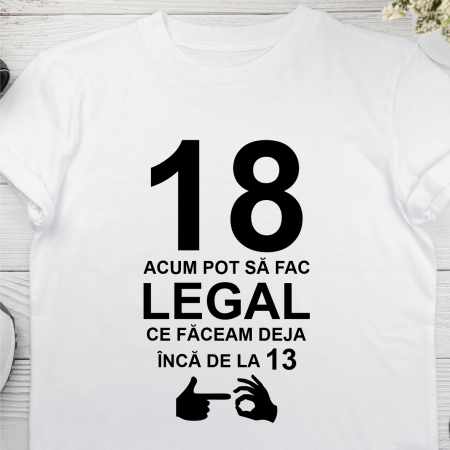 Tricouri - Tricou personalizat - 18 ani