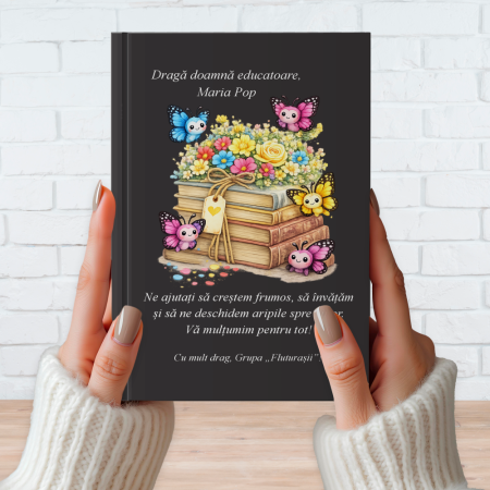 Agende personalizate - Agenda personalizată nedatată A5 - Educatoare - Grupa Fluturașilor