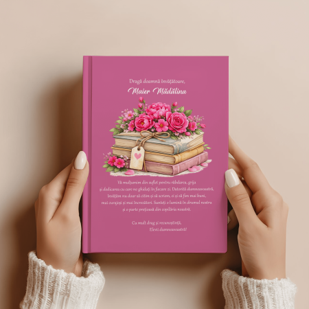 Alte cadouri personalizate - Agenda personalizată nedatată A5 - Învățătoare - Model 2