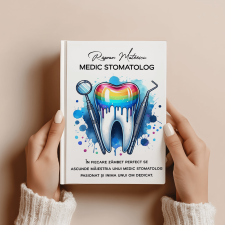 Agende personalizate - Agendă personalizată albă - Pentru dentist - M2