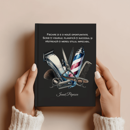 Agende personalizate - Agendă personalizată nedatată - Barber Shop - Nume