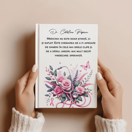 Agende personalizate - Agendă personalizată albă - Pentru doctor - M3