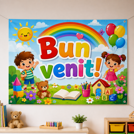 Bannere personalizate - Banner personalizat - Bun venit