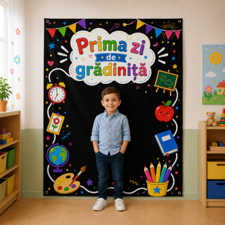 Bannere personalizate - Banner personalizat - Prima zi de grădiniță