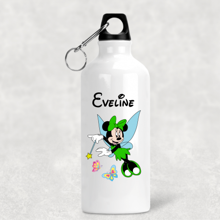 Bidoane de apă - Bidon de apă personalizat - Fairy Minnie Mouse - Green - Nume