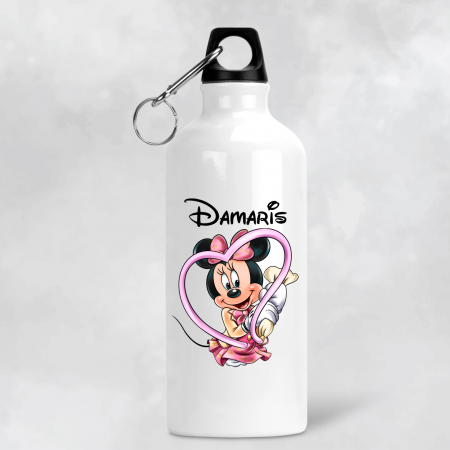 Bidoane de apă - Bidon de apă personalizat - Minnie - Pink - M8