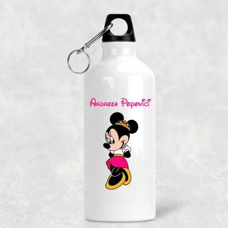 Bidoane de apă - Bidon de apă personalizat - Minnie - Princess - Nume