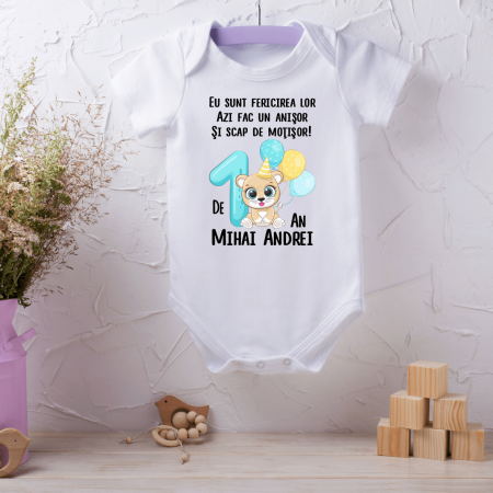 Body-uri aniversare 1 an - Body personalizat aniversare 1 an - Leu