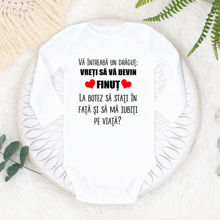 Body-uri - Body personalizat - Cerere nași - Model băiețel