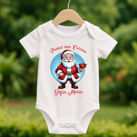 Crăciun - Body personalizat Crăciun - Moș Crăciun - Model 16
