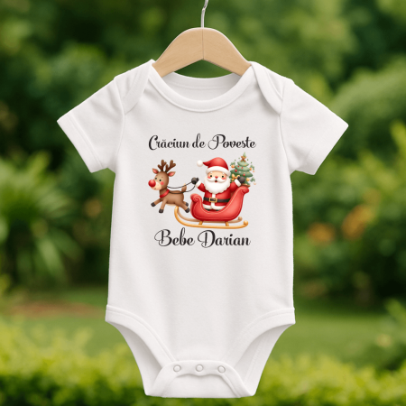Crăciun - Body personalizat Crăciun - Moș Crăciun - Model 19