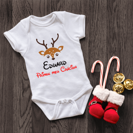 Body-uri bebe personalizate - Body personalizat cu Nume - Ren - Model Băiețel