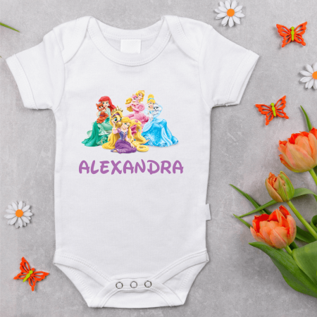 Body-uri - Body personalizat cu nume și Prințese