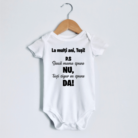 Body-uri - Body personalizat - La mulți ani, tuși!