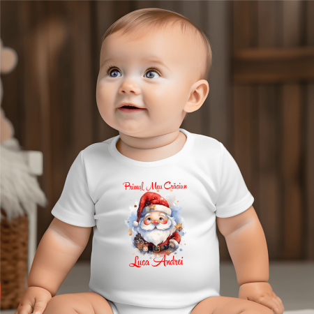 Body-uri bebe personalizate - Body personalizat - Moș Crăciun - M1