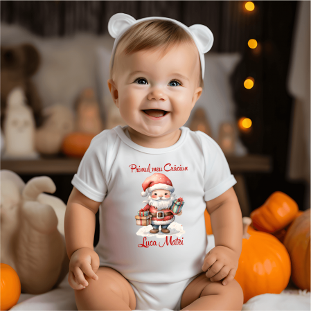 Body-uri bebe personalizate - Body personalizat - Moș Crăciun - M2