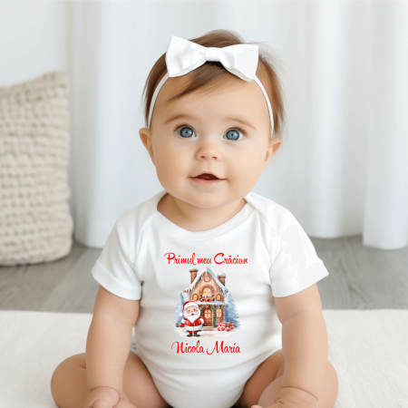 Body-uri bebe personalizate - Body personalizat  - Moș Crăciun - M4