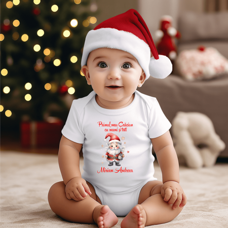 Body-uri bebe personalizate - Body personalizat - Moș Crăciun - M7