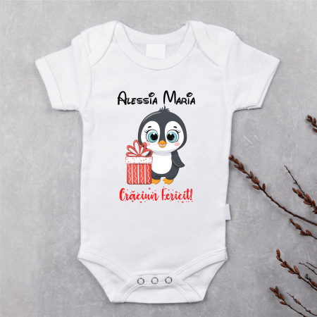 Cadouri pentru copii - Body personalizat - Nume - Crăciun Fericit 2