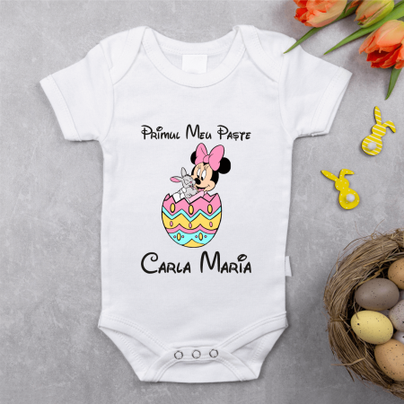 Body-uri personalizate Paște - Body personalizat Paște - Primul meu Paște -  Minnie