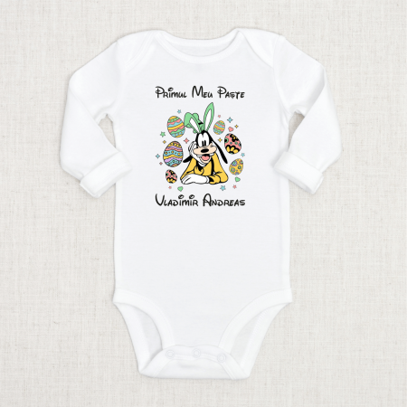 Body-uri personalizate Paște - Body personalizat - Primul meu Paște - Goofy
