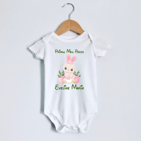 Body-uri personalizate Paște - Body personalizat - Primul meu Paște - Iepuraș - Model fetiță