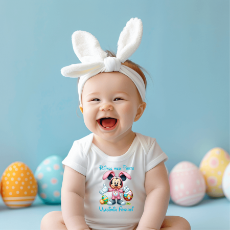 Cadouri de Sărbători - Body personalizat - Primul meu Paște - Mickey - M10