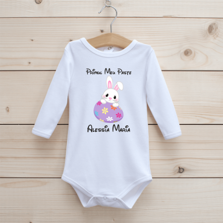 Body-uri personalizate Paște - Body personalizat - Primul meu Paște - Nume - Model 10