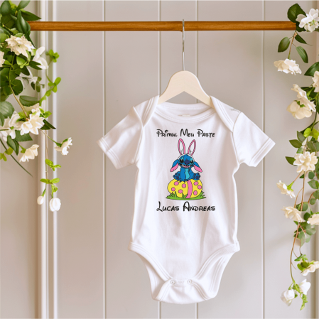 Body-uri personalizate Paște - Body personalizat - Primul meu Paște - Stitch