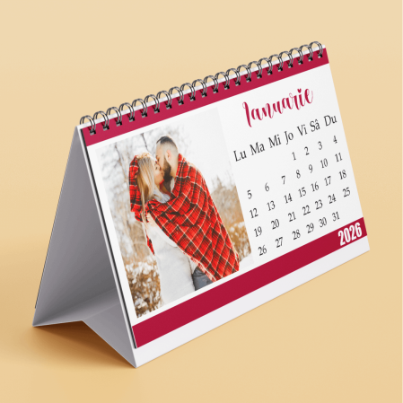 Calendar de birou personalizat cu 2 poze - M1 [1]