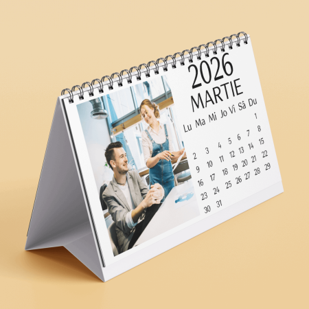 Calendar de birou personalizat cu 2 poze - M2 [3]