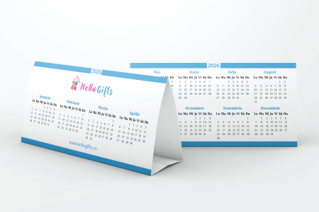 Cadouri de Sărbători - Calendar de birou personalizat cu logo