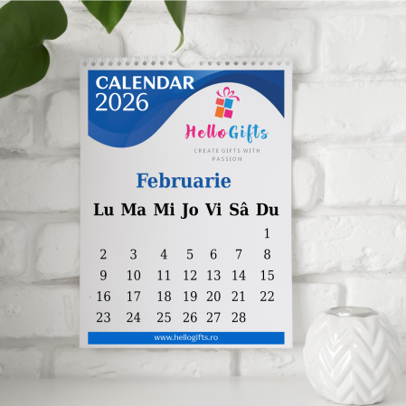 Calendar de perete personalizat cu logo și poză [2]