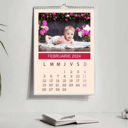 Calendar personalizat cu două poze și mesaj [2]
