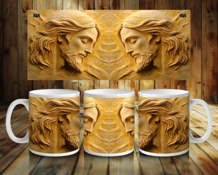 Cadouri creștine - Cană albă personalizată - Hristos – Regele Cerului