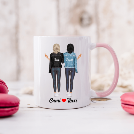 Căni personalizate - Cană personalizată BFF - Nume - Friends are like stars