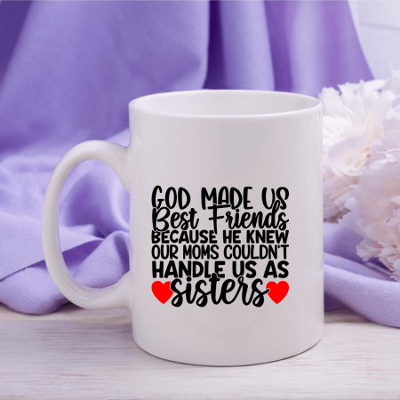 Cană personalizată BFF - Nume - God made us [1]