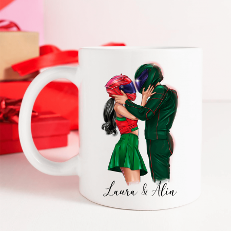 Căni personalizate - Cană personalizată - Biker love - Cuplu - Model 3