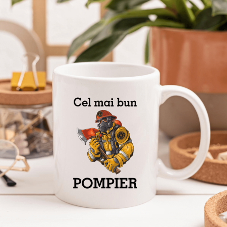 Cani personalizate - Cană personalizată - Cel mai bun pompier