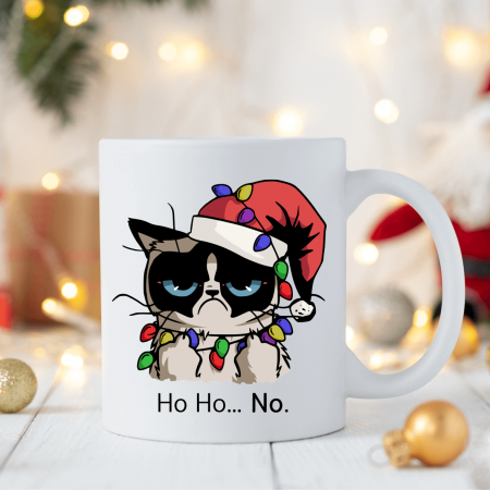 Căni personalizate - Cană personalizată - Crăciun - Grumpy Christmas - Ho Ho Ho