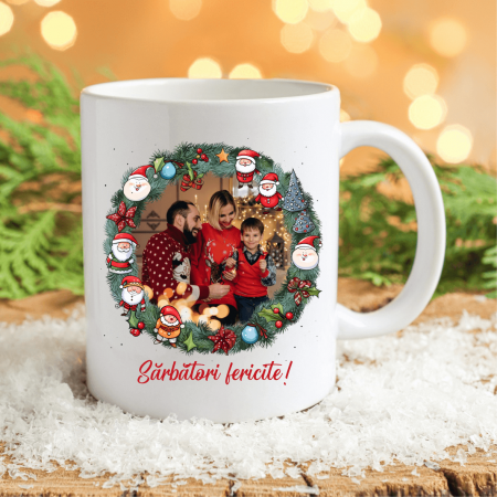 Cadouri de Sărbători - Cană personalizată cu mesaj - Crăciun - M2