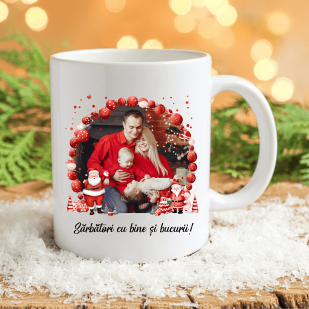 Cadouri de Sărbători - Cană personalizată cu mesaj - Crăciun - M3