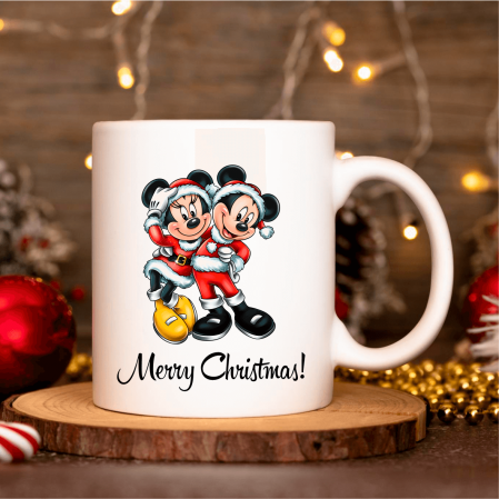 Căni personalizate - Cană personalizată cu mesaj - Minnie & Mickey