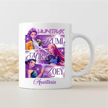 Cadouri pentru copii - Cană personalizată cu nume - K-pop Demon hunters - M5