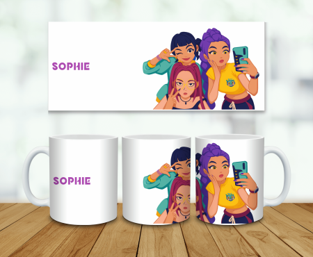 Căni personalizate - Cană personalizată cu nume - K-pop Demon hunters - M6