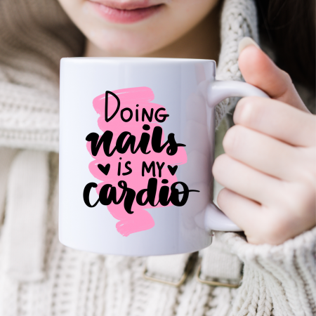 Cani albe - Cană personalizată - Nails - Cardio