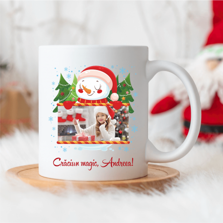 Căni personalizate - Cană personalizată - Om de zăpadă