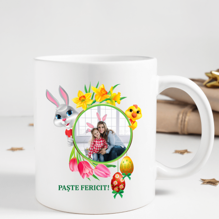 Căni personalizate Paște - Cană personalizată - Paște - Poză și text